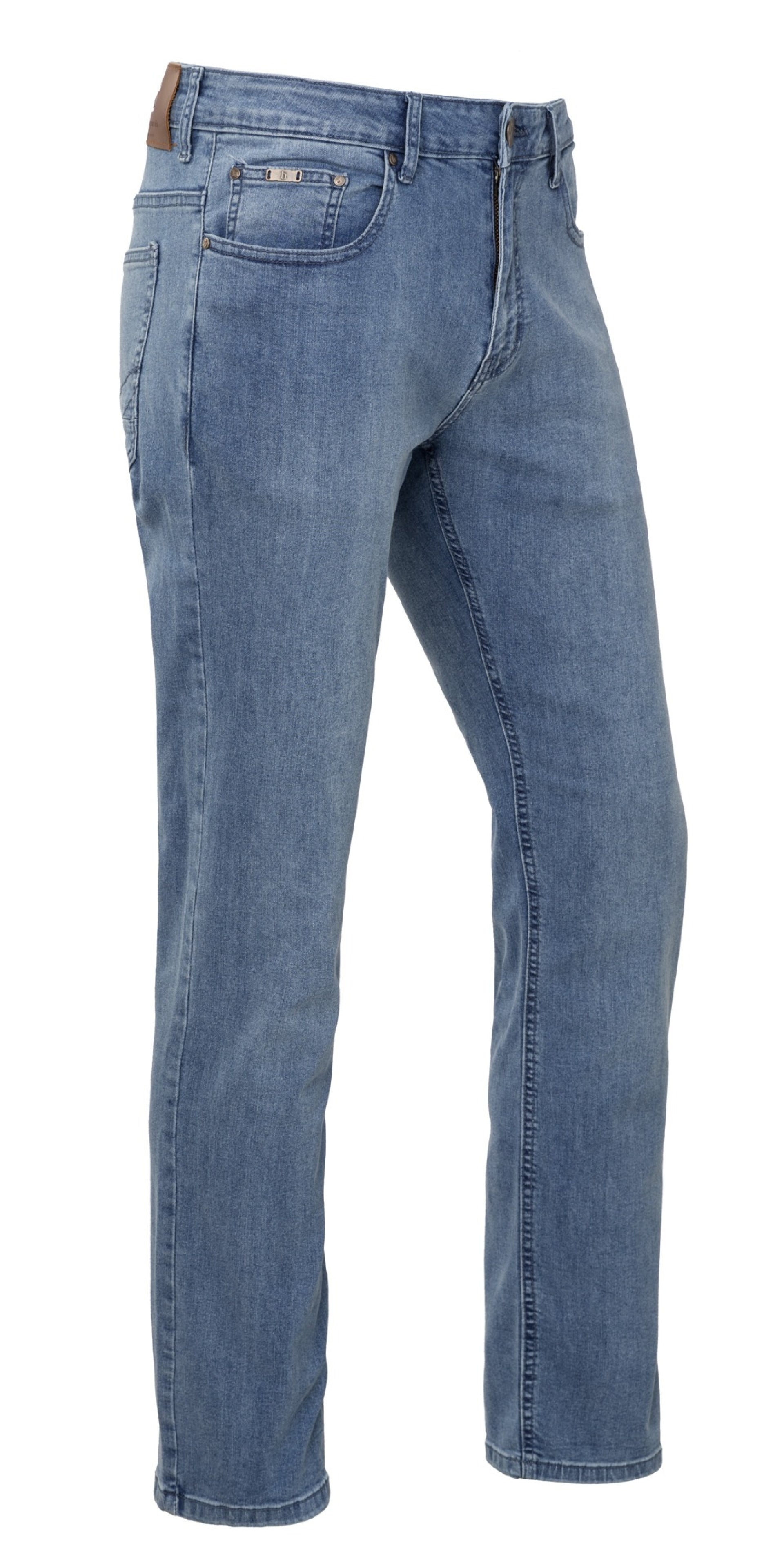 Danny Pants - Heren - C91 - Stretch Denim - Medium Blauw