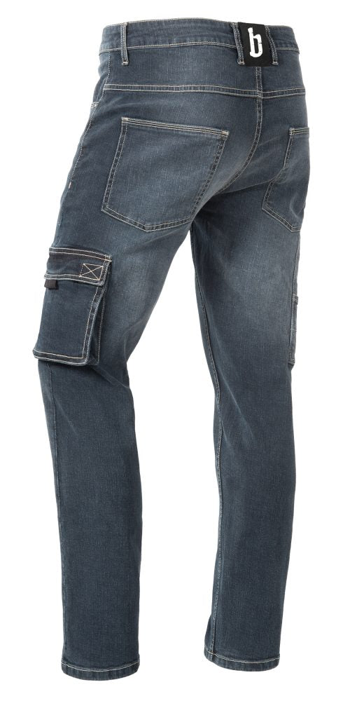 David Pants - Heren - R12 - Stretch Denim - Medium Blauw